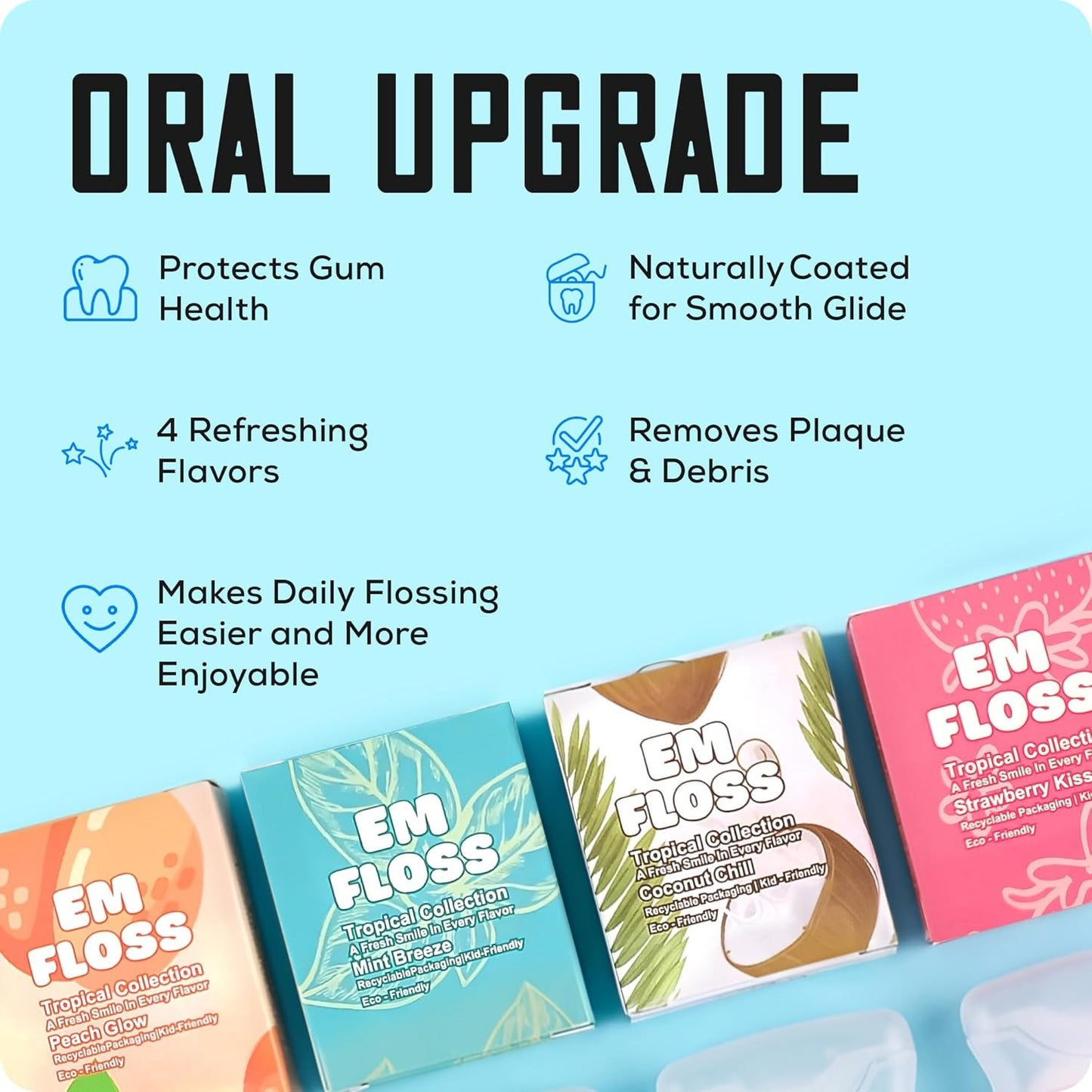 EM FLOSS: Natural Coconut Expanding Dental Floss